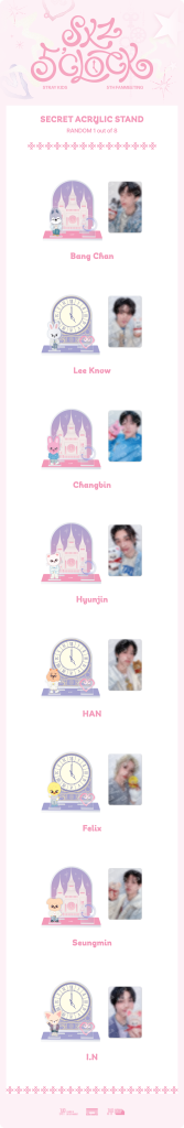 STRAY KIDS SKZ 5'CLOCK SECRET ACRYLIC STAND a