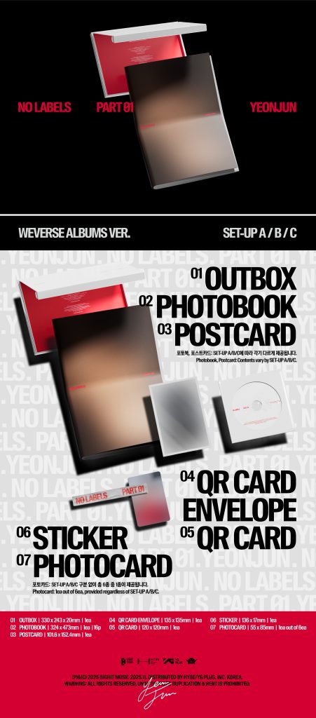 Album YEONJUN NO LABELS PART 01 (Weverse Albums ver) a