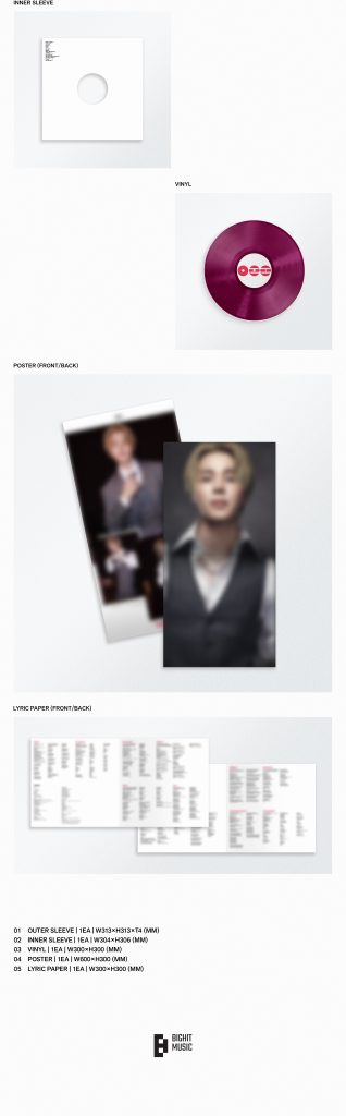 Album BTS ARIRANG (Standard Vinyl) jimin burgundy a