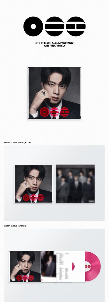 Album BTS ARIRANG (Standard Vinyl) jin pink