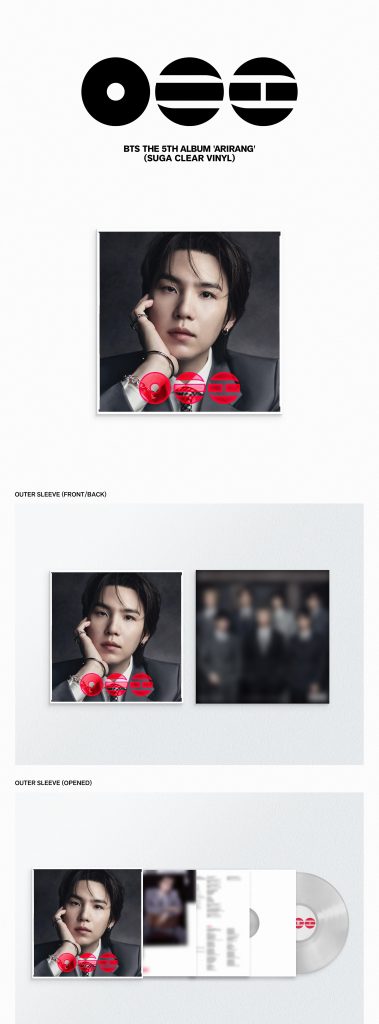 Album BTS ARIRANG (Standard Vinyl) suga clear