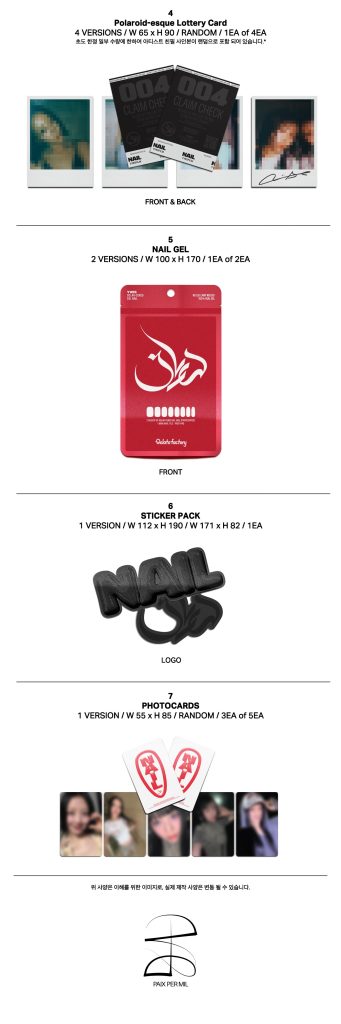 Album Yves NAIL (Limited Edition Ver.) (MD Album) b